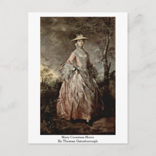 Postal Mary Countess Howe Por Thomas Gainsborough