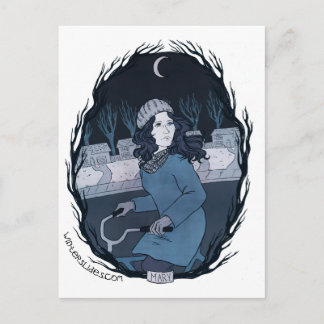 Postal "Mary" - Diapositivas de invierno