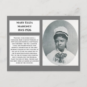 Postal Mary Eliza Mahoney primera enfermera con matrícula