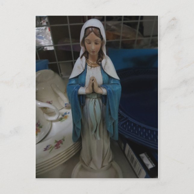 Postal Mary Entre Platos (Anverso)