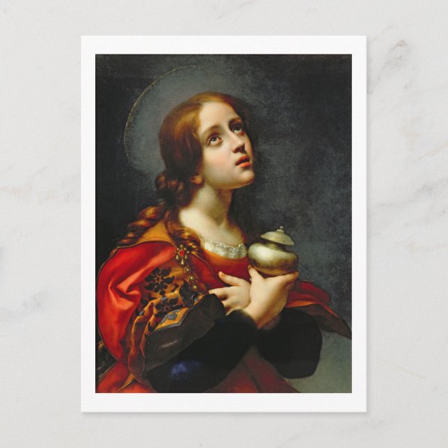 Postal Mary Magdalene, 1660-70 (aceite sobre lienzo) (Anverso)