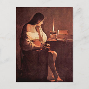 Postal Mary Magdalene por Georges de La Tour