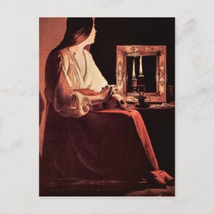 Postal Mary Magdalene por Georges de La Tour
