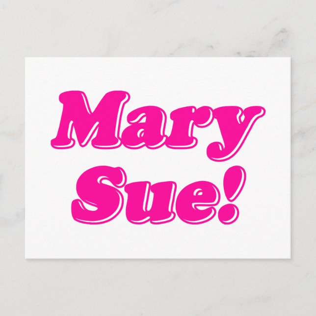 Postal ¡Mary Sue! (Anverso)