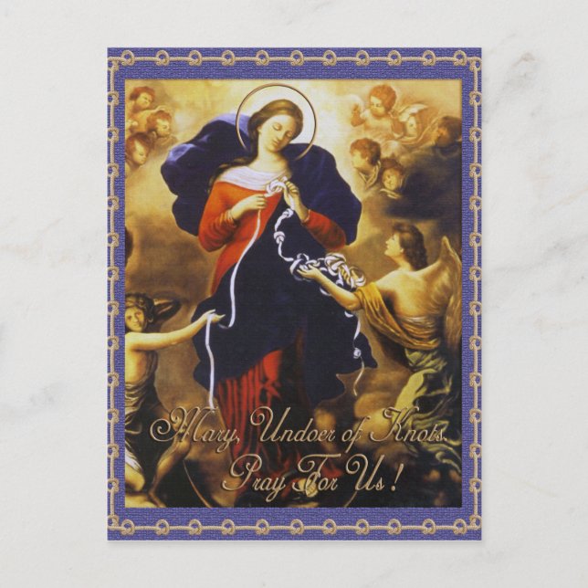 POSTAL MARY, UNDOOF KNOTS REZAN POR NOSOTROS (Anverso)