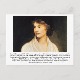 Postal Mary Wollstonecraft - Feminista