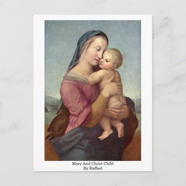 Postal Mary Y Christ Child Por Raffael (Anverso)