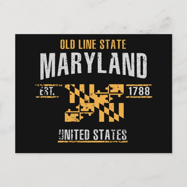 Postal Maryland (Anverso)