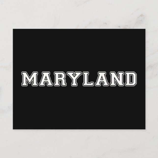 Postal Maryland (Anverso)