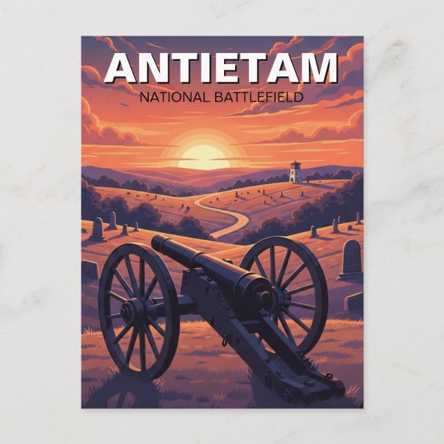 Postal Maryland Antietam National Battlefield Travel (Anverso)