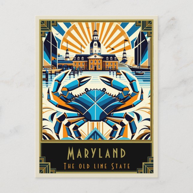 Postal Maryland | Art Deco (Anverso)