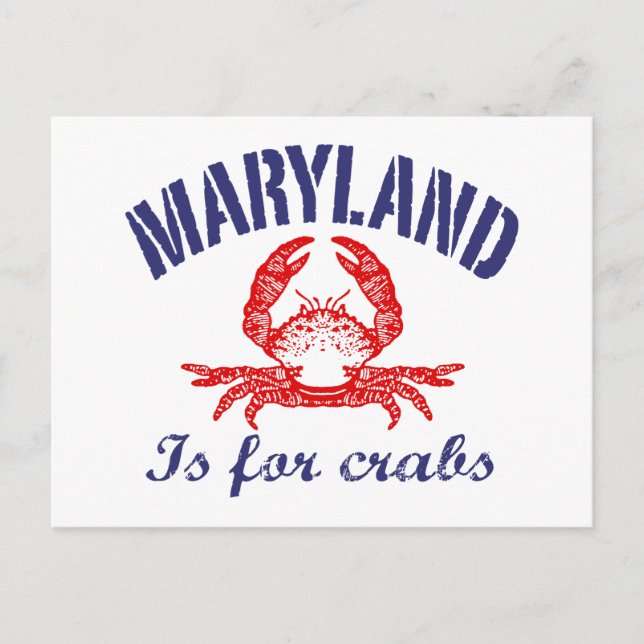 Postal Maryland Crabs Card (Anverso)