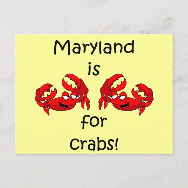 Postal Maryland es para Crabs (Anverso)