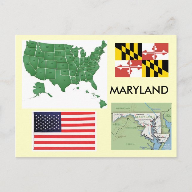 Postal Maryland, Estados Unidos (Anverso)