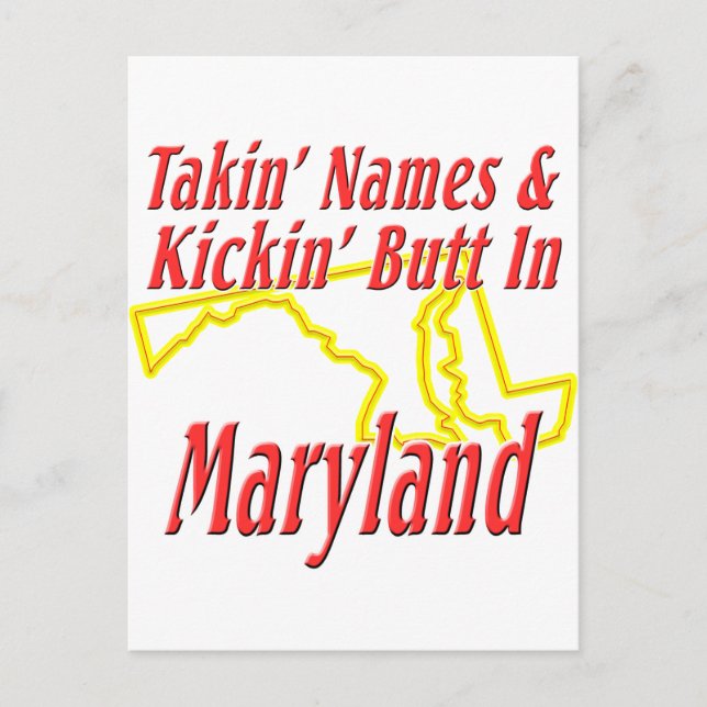 Postal Maryland - Kickin' Butt (Anverso)