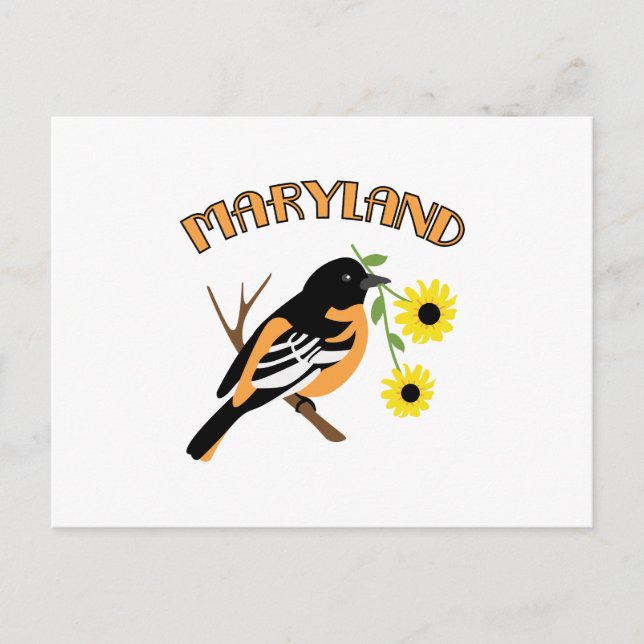 Postal Maryland Oriole (Anverso)