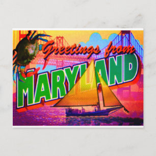 Postal Maryland Postcard