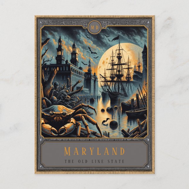 Postal Maryland | Postcarta de arte gótico (Anverso)