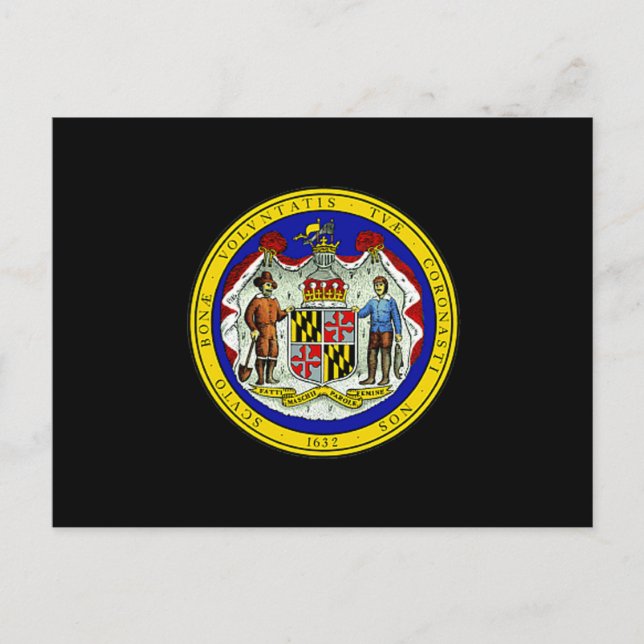 Postal Maryland State Seal (Anverso)