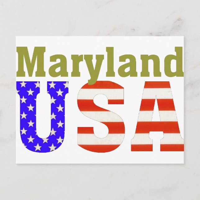 Postal ¡Maryland USA! (Anverso)