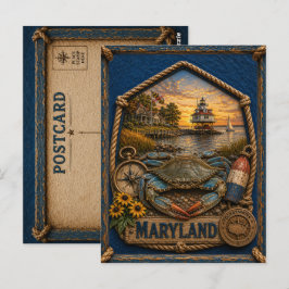 Postal Maryland Viajes Antiguos