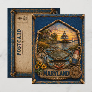 Postal Maryland Viajes Antiguos