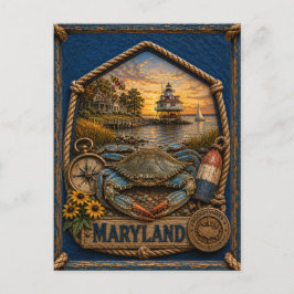 Postal Maryland Viajes Antiguos