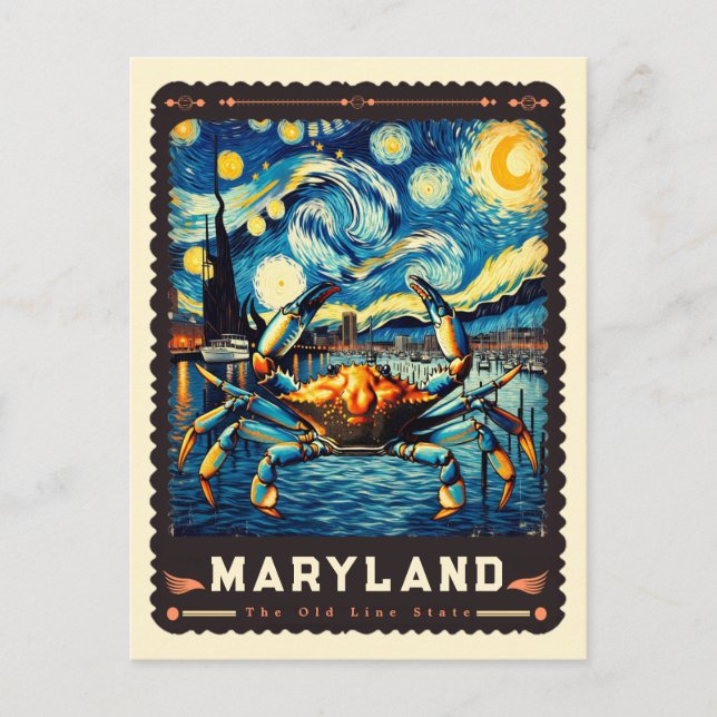 Postal Maryland | Vincent Van Gogh Inspired (Anverso)