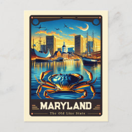 Postal Maryland | Vintage patriótico