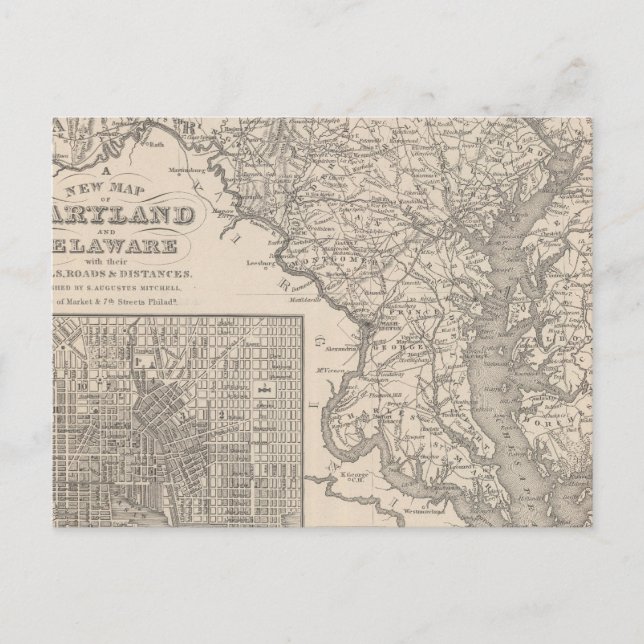 Postal Maryland y Delaware (Anverso)