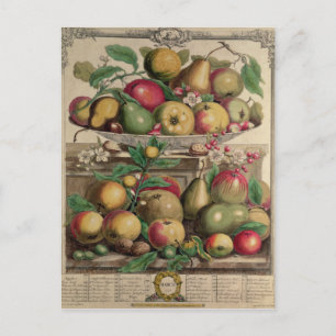 Postal Marzo, de "Doce meses de frutas"