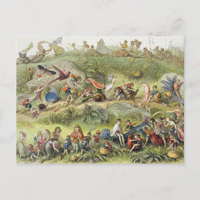 Postal Marzo triunfal del Duende-Rey, ilustracion de (Anverso)