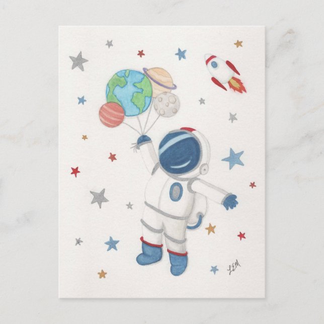 Postal Más allá de las estrellas (Anverso)
