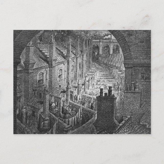 Postal Más allá de Londres - Por tren (Anverso)