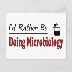 Postal Más bien hacer microbiología