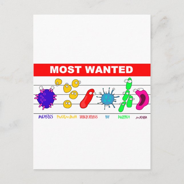 Postal Más buscado (Anverso)
