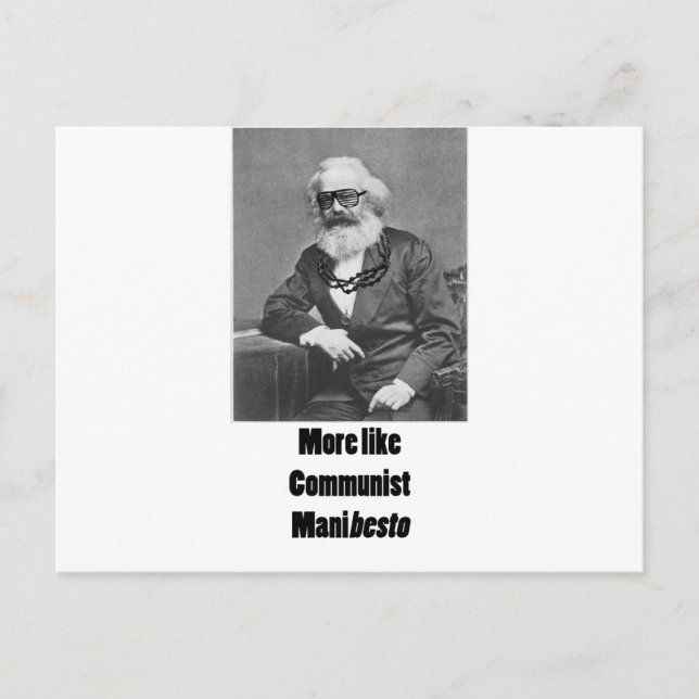 Postal ¡Más como ManiBESTO! (Anverso)