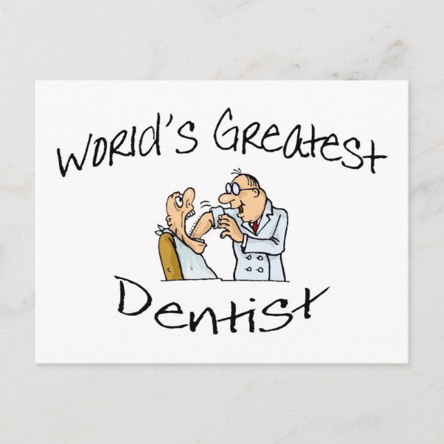 Postal Más grande dentista del mundo (Anverso)