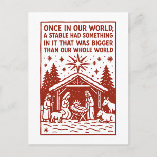 Postal Más grande que todo nuestro mundo 1