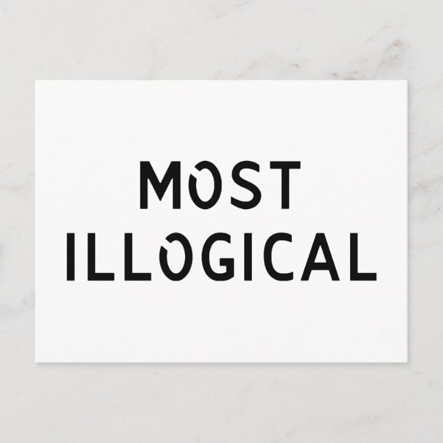 Postal Más ilógico (Anverso)
