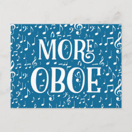 Postal Más Oboe - Blue White Music
