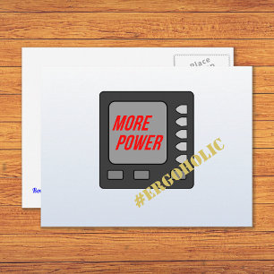 Postal Más poder divertido fusionando el poder