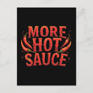 Postal Más sabor picante sabor picante alimento para chil