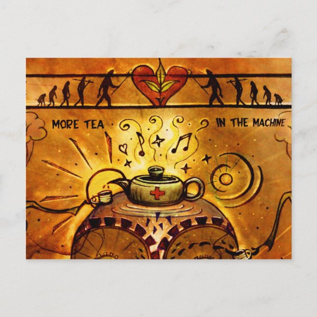 Postal "Más té" (detalle) (Anverso)