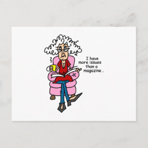 Postal Más temas que humor de revista