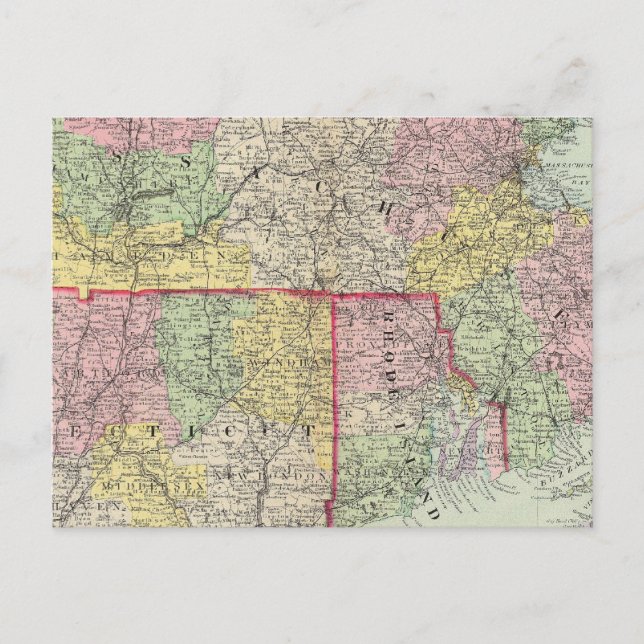 Postal Masa, Conn, RI (Anverso)