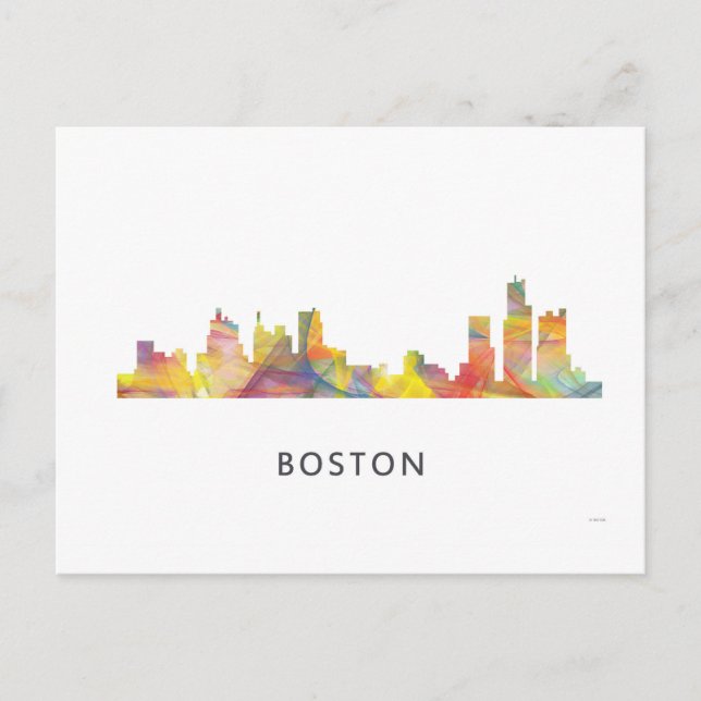 POSTAL MASA DE BOSTON. SKYLINE WB1- (Anverso)