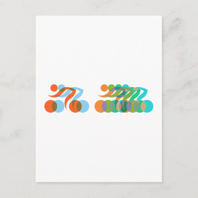 Postal Masa de ciclismo (Anverso)