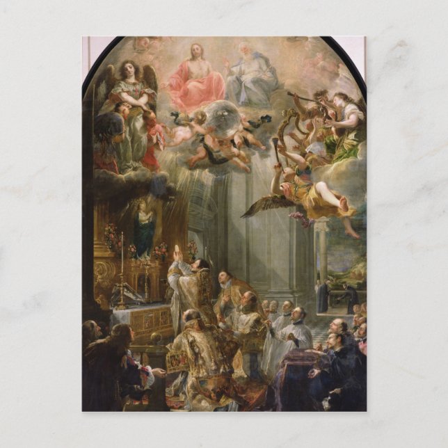 Postal Masa por la Orden de los Trinitarios, 1666 (Anverso)