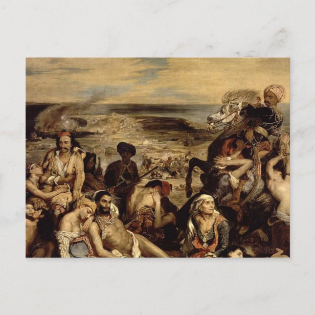 Postal Masacre de Quíos (Anverso)